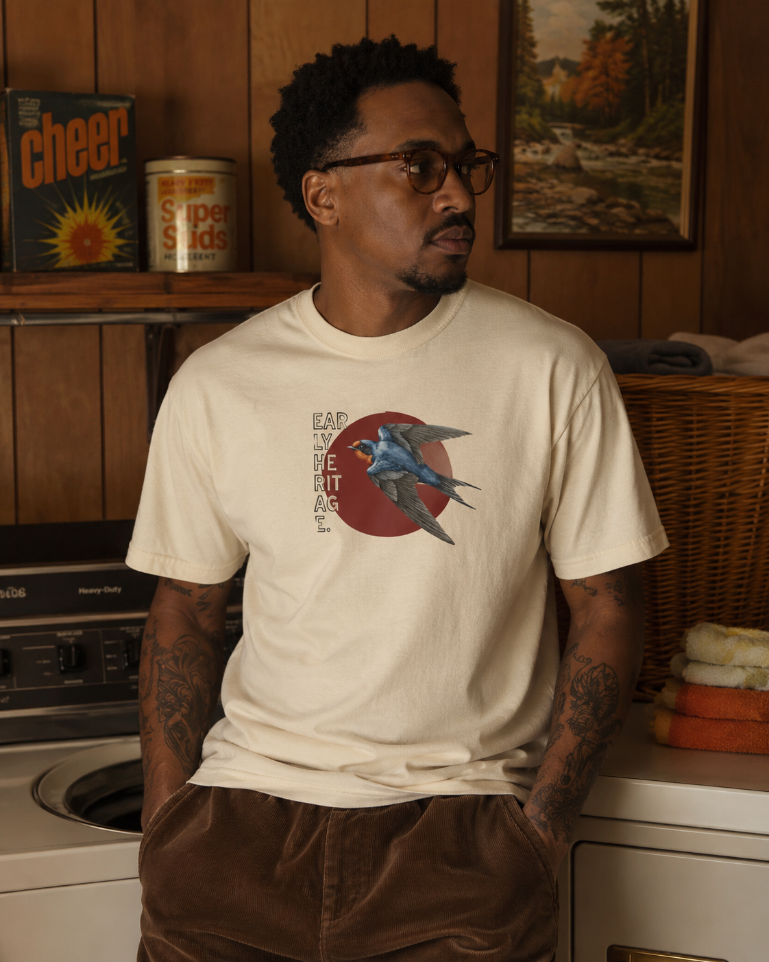 Early Heritage lookbook frame.